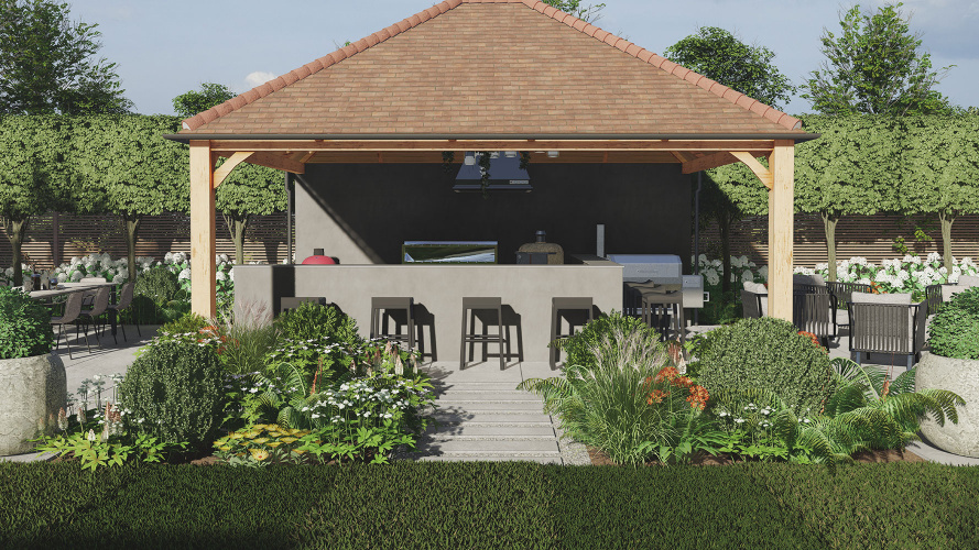 garden design render 3