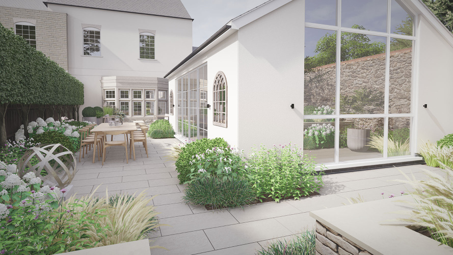 garden design render 2